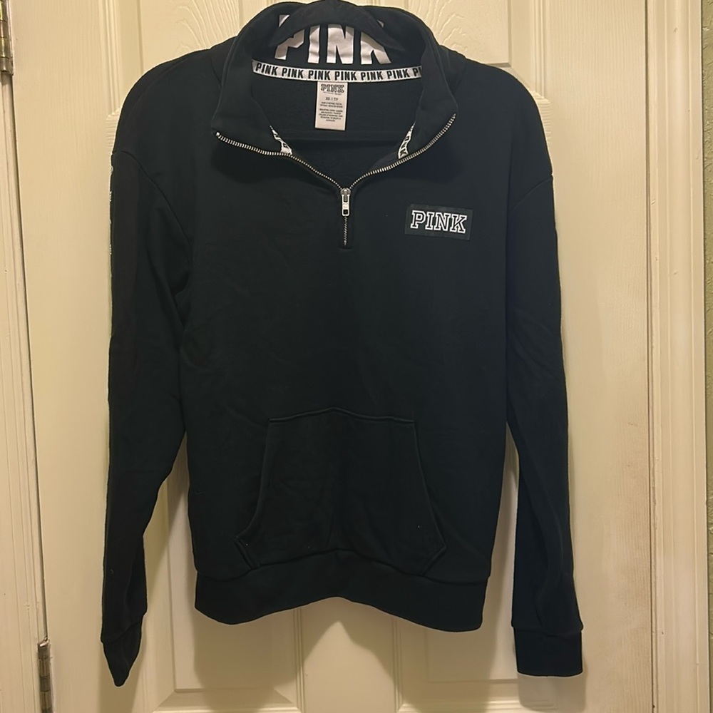 Victoria’s Secret Pink 3/4 zip sweatshirt 
XS